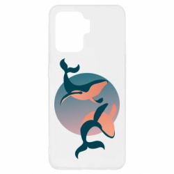 Чехол для Oppo Reno 5 Lite Two whales - PrintSalon