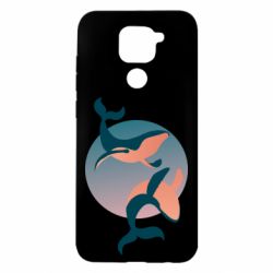 Чехол для Xiaomi Redmi Note 9/Redmi 10X Two whales - PrintSalon