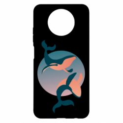 Чехол для Xiaomi Redmi Note 9 5G/Redmi Note 9T Two whales - PrintSalon