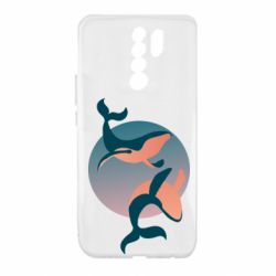 Чехол для Xiaomi Redmi 9 Two whales - PrintSalon