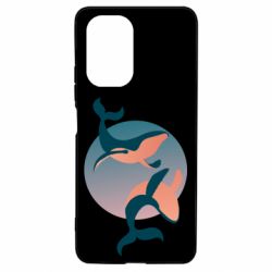 Чехол для Xiaomi Poco F3/K40 Two whales-PrintSalon Чехол для Xiaomi Poco F3/K40 Two whales