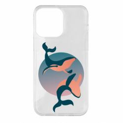 Чехол для iPhone 14 Pro Max Two whales - PrintSalon