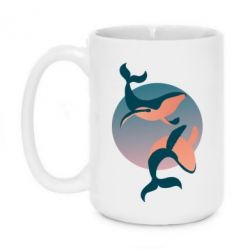 Чашка 420ml Two whales - PrintSalon