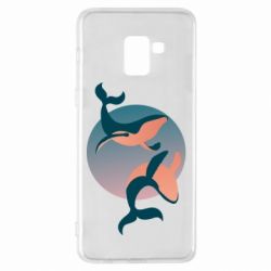 Чехол для Samsung A8+ 2018 Two whales - PrintSalon