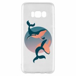 Чехол для Samsung S8 Two whales - PrintSalon