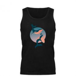 Мужская майка Two whales - PrintSalon