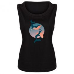 Женская майка Two whales - PrintSalon