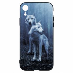 Чехол для iPhone XR Two wolves in the forest - PrintSalon