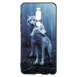 Чехол для Meizu Note 8 Two wolves in the forest - PrintSalon