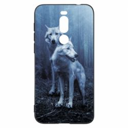 Чехол для Meizu X8 Two wolves in the forest - PrintSalon