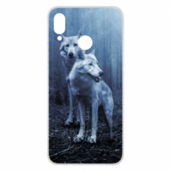 Чехол для Huawei P Smart Plus 2018 Two wolves in the forest - PrintSalon