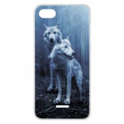 Чехол для Xiaomi Redmi 6A Two wolves in the forest - PrintSalon