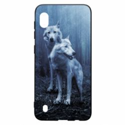 Чехол для Samsung A10 Two wolves in the forest - PrintSalon