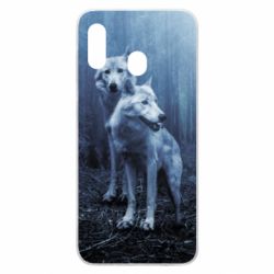 Чехол для Samsung A30 Two wolves in the forest - PrintSalon