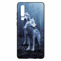 Чехол для Huawei P30 Two wolves in the forest - PrintSalon