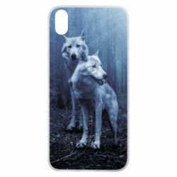 Чехол для Xiaomi Redmi 7A Two wolves in the forest - PrintSalon