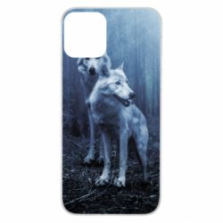 Чехол для iPhone 11 Two wolves in the forest - PrintSalon