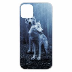 Чехол для iPhone 11 Pro Two wolves in the forest - PrintSalon