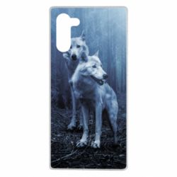 Чехол для Samsung Note 10 Two wolves in the forest - PrintSalon