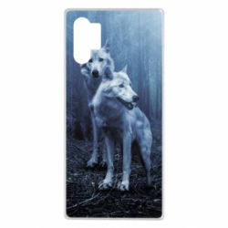 Чехол для Samsung Note 10 Plus Two wolves in the forest - PrintSalon