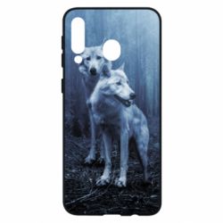Чехол для Samsung M30 Two wolves in the forest - PrintSalon
