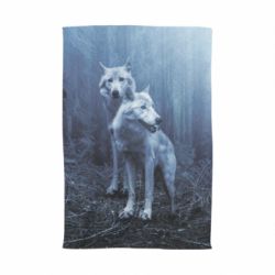 Полотенце с принтом Two wolves in the forest - PrintSalon