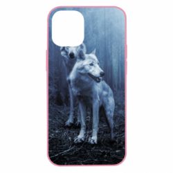 Чехол для iPhone 12 mini Two wolves in the forest - PrintSalon