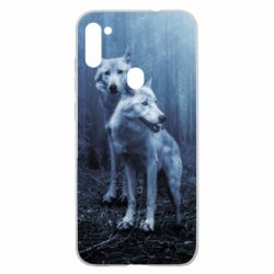 Чехол для Samsung A11/M11 Two wolves in the forest - PrintSalon