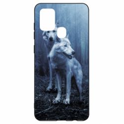 Чехол для Samsung A21s Two wolves in the forest