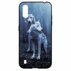 Чехол для Samsung A01/M01 Two wolves in the forest - PrintSalon