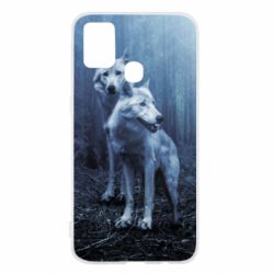 Чехол для Samsung M31 Two wolves in the forest - PrintSalon