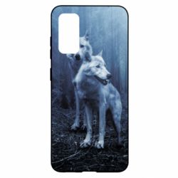 Чехол для Samsung S20 Two wolves in the forest - PrintSalon