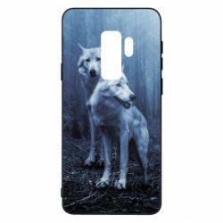 Чехол для Samsung S9+ Two wolves in the forest - PrintSalon