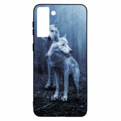Чехол для Samsung S21+ Two wolves in the forest - PrintSalon