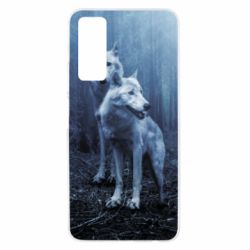 Чехол для Huawei P Smart 2021 Two wolves in the forest - PrintSalon