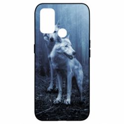 Чехол для Oppo A53/A32/A33 Two wolves in the forest - PrintSalon