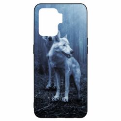 Чехол для Oppo Reno 5 Lite Two wolves in the forest - PrintSalon
