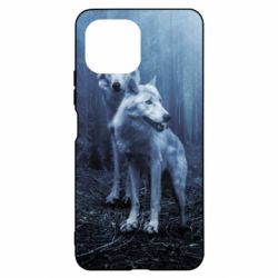 Чехол для Xiaomi Mi11 Lite Two wolves in the forest - PrintSalon