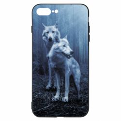 Чехол для iPhone 8 Plus Two wolves in the forest - PrintSalon
