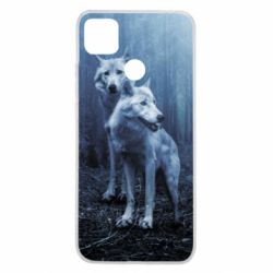 Чехол для Xiaomi Redmi 9c Two wolves in the forest - PrintSalon