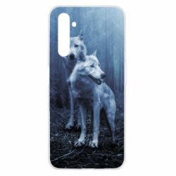 Чехол для Realme 6 Two wolves in the forest - PrintSalon