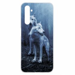 Чехол для Realme 6 Pro Two wolves in the forest - PrintSalon