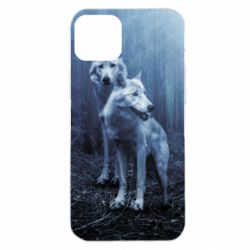 Чехол для iPhone 14 Plus Two wolves in the forest - PrintSalon
