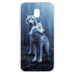 Чехол для Samsung J3 2017 Two wolves in the forest - PrintSalon