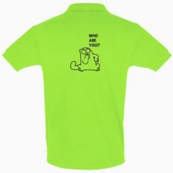 Мужское поло Ти хто такий? - PrintSalon