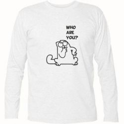Футболка з довгим рукавом Ти хто такий? - PrintSalon