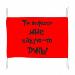 Флаг Ты втираешь мне какую-то дичь - PrintSalon