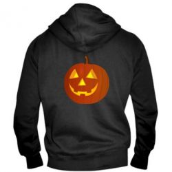 Мужское худи на молнии Тыква Halloween - PrintSalon