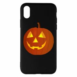 Чехол для iPhone X/Xs Тыква Halloween - PrintSalon
