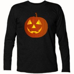 Футболка с длинным рукавом Тыква Halloween - PrintSalon